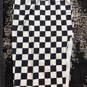 Black and White Checkerboard Skirt size xl